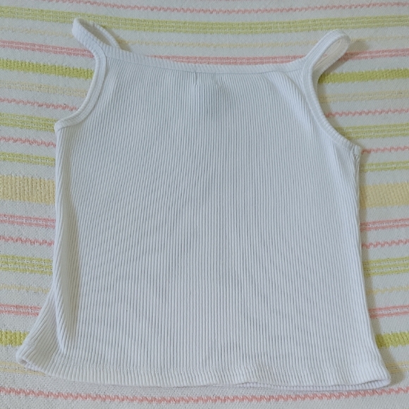 GAP White Ribbed Tank - Picture 3 of 6